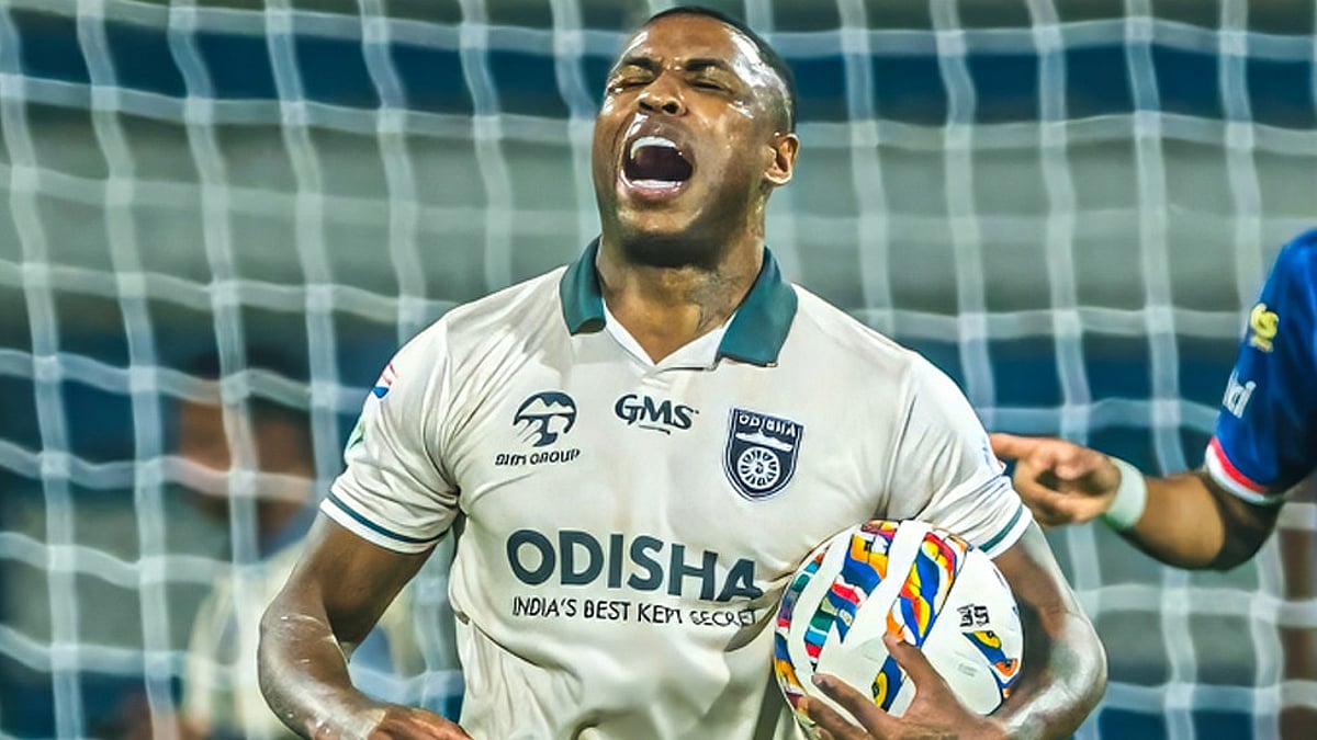 Diego Mauricio scored two goals for Odisha FC against Bengaluru FC.