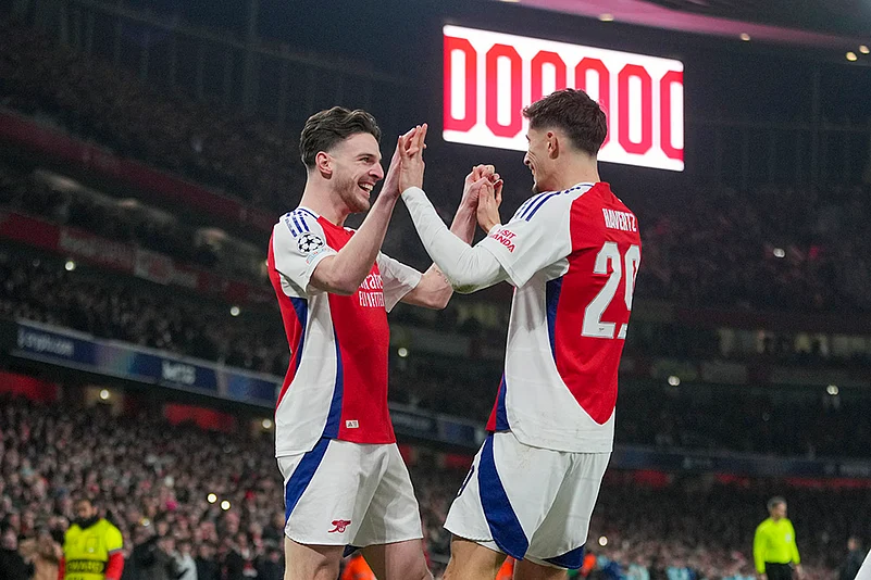 UEFA Champions League Football - Arsenal and Dinamo Zagreb_Declan Rice