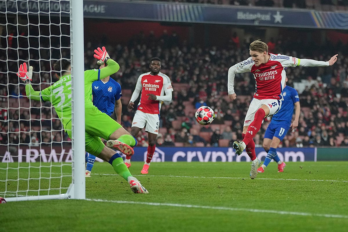 UEFA Champions League Football - Arsenal and Dinamo Zagreb_Martin Odegaard