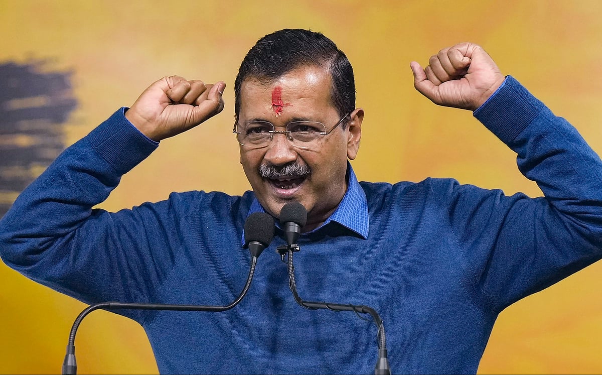 PTI : Aam Aadmi Party (AAP) National Convener Arvind Kejriwal 