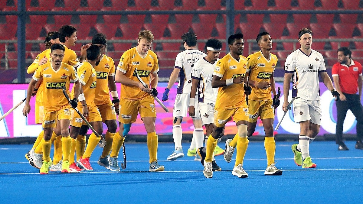Hockey India League match between Tamil Nadu Dragons and Hyderabad Toofans