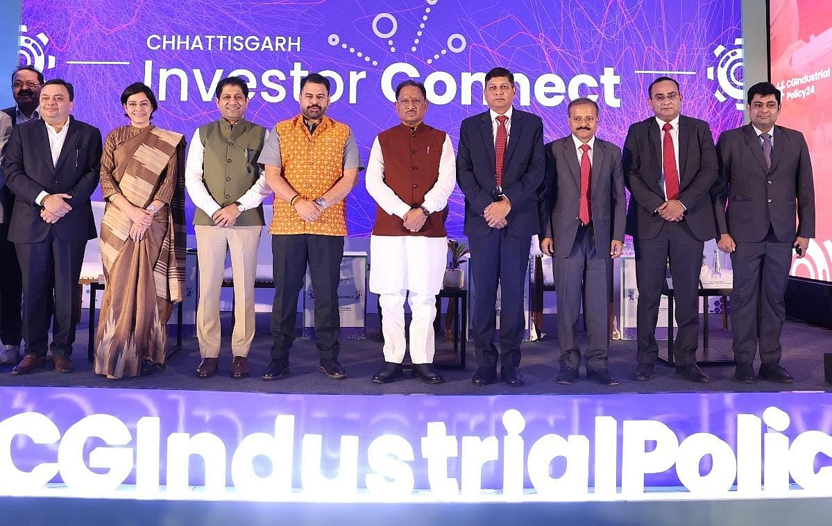 Chhattisgarh CM Vishnu Deo Sai meets leading industrialists and investors in the Investors Connect Meet Mumbai.