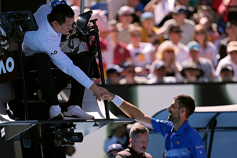 Australian Open 2025 mens Singles Semi-final - Novak Djokovic vs Alexander Zverev