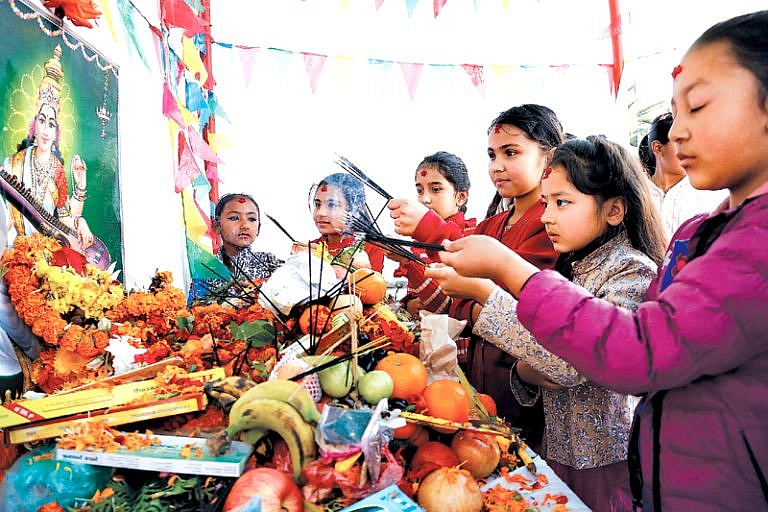 Vasant Panchami celebrations in Nepal