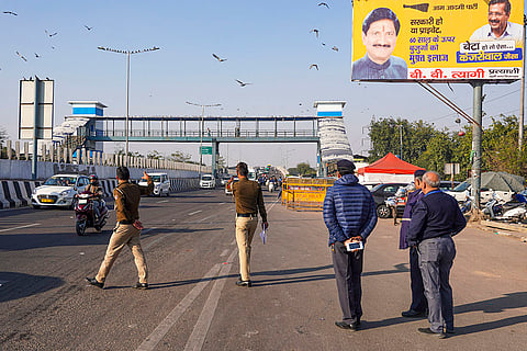 Vehicle checking ahead of Delhi Assembly polls