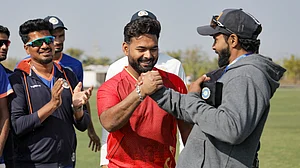 PTI : Rishabh Pant with Ravindra Jadeja.
