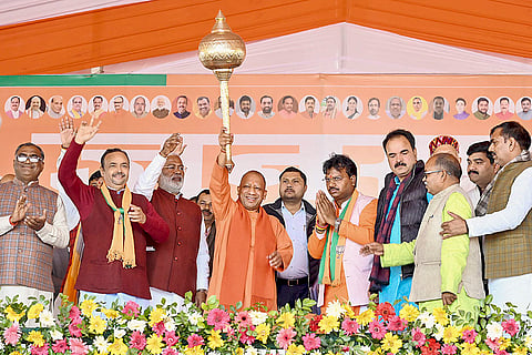 UP's Milkipur bypoll: Adityanath campaigns