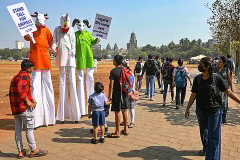 PETA India protest in Mumbai