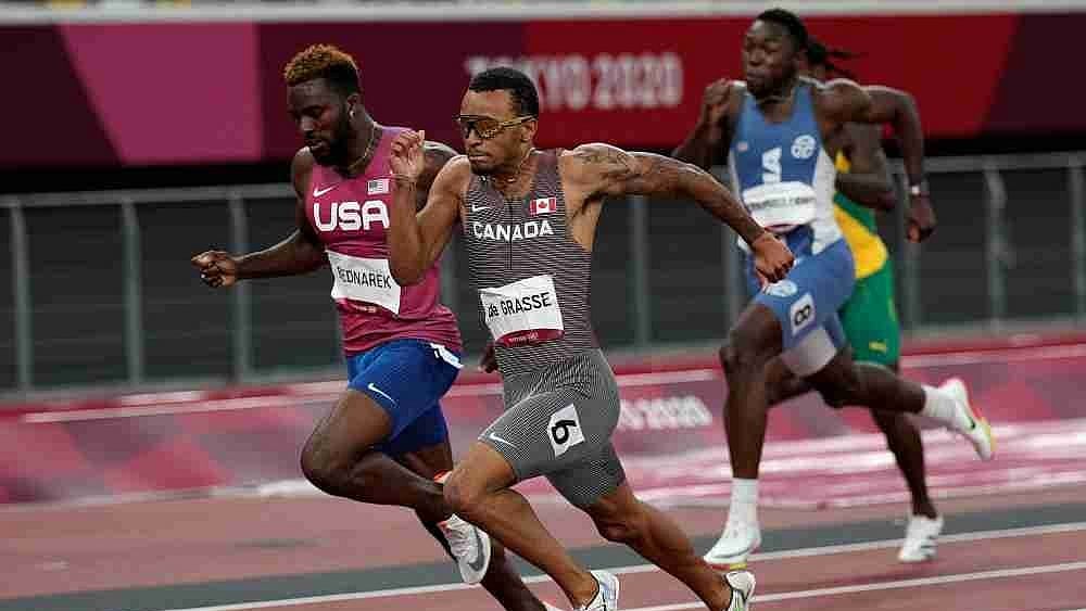 File : Canadian athlete Andre De Grasse