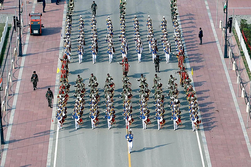 Full dress rehearsal for R-Day celebration
