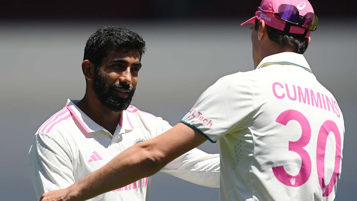 X | ICC  : Jasprit Bumrah and Pat Cummins.