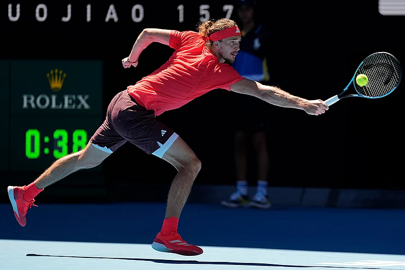 Australian Open 2025 mens Singles Semi-final - Novak Djokovic vs Alexander Zverev