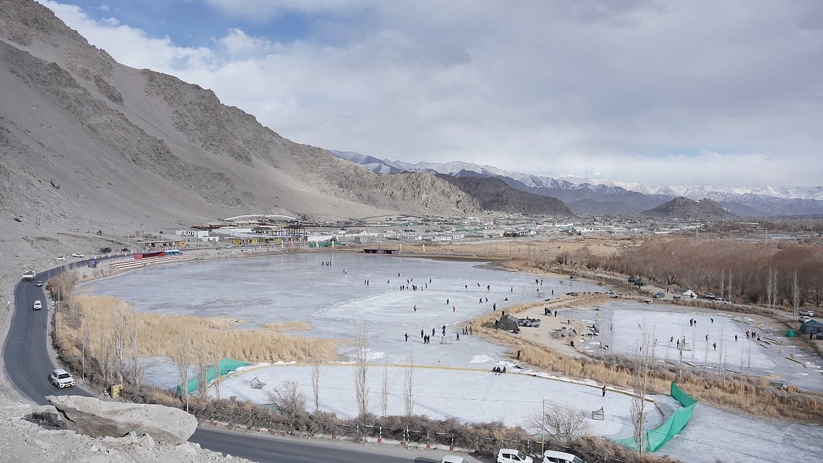 SAI Media : Gupuks, a frozen pond in Leh Ladakh