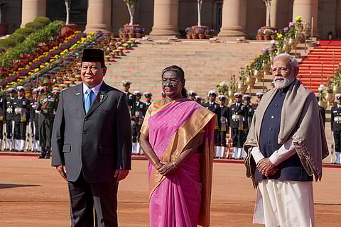 Ceremonial welcome for Indonesia Prez Prabowo Subianto