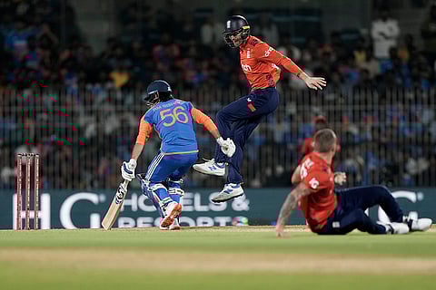 IND vs ENG 2nd T20: India's Ravi Bishnoi runs to make it successfully into the crease