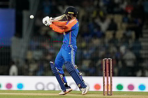 IND vs ENG 2nd T20: India's Abhishek Sharma plays a shot