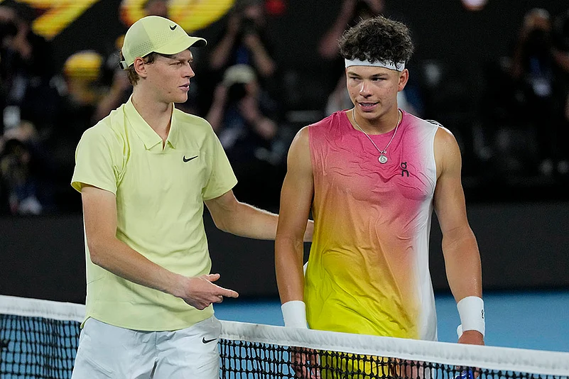 Australian Open Tennis 2025 Semi-final - Jannik Sinner vs Ben Shelton