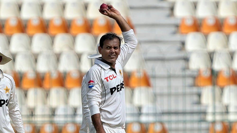 | Photo: AP/K.M. Chaudary : Pakistan's Noman Ali scripted history for his country.