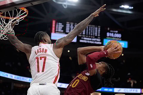 NBA Basketball Game: Cleveland Cavaliers vs Houston Rockets