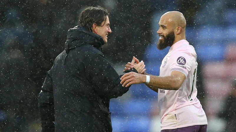 Frank and Mbeumo celebrate