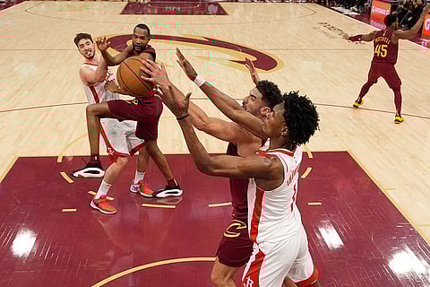 NBA Basketball Game: Houston Rockets vs Cleveland Cavaliers