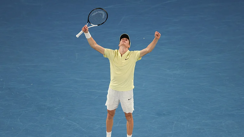 Jannik Sinner celebrates his Australian Open glory