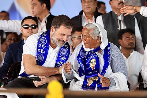 Rahul Gandhi with Swaran Kaur