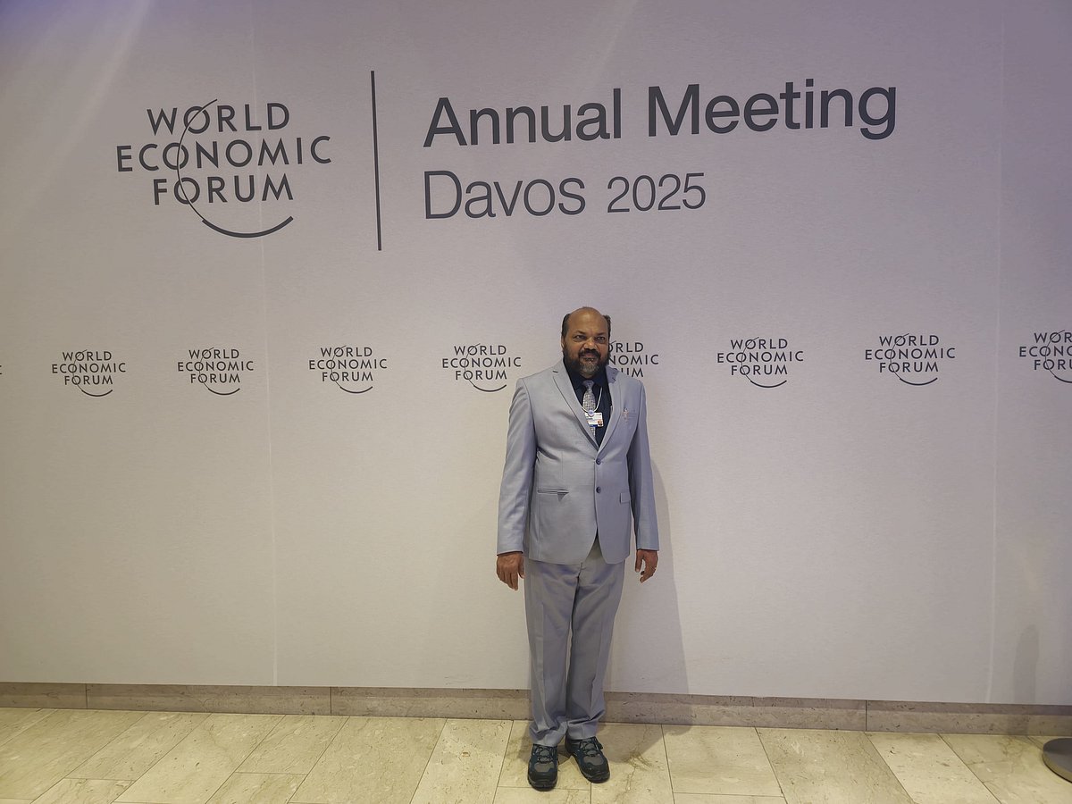 Industries Minister Shri P Rajeeve at the 55th World Economic Forum held at Davos, Switzerland