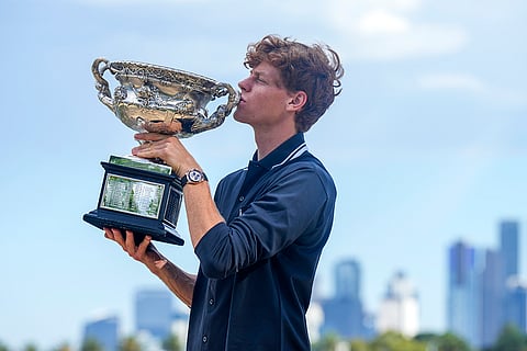 Australian Open 2025: Jannik Sinner kisses Norman Brookes Challenge Cup