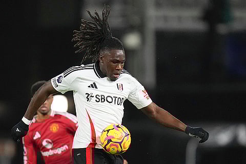 EPL 2024-25: Fulham's Calvin Bassey tries control the ball