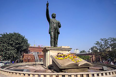 Protest after Ambedkar statue vandalisation attempt