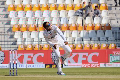 PAK vs WI 2nd Test: Pakistan's Noman Ali bowls