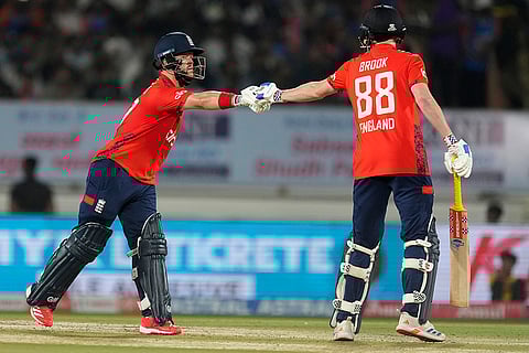 IND vs ENG 3rd T20: England's Ben Duckett is greeted by Harry Brook