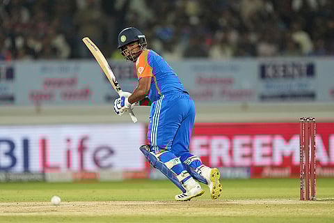 IND vs ENG 3rd T20: India's Sanju Samson bats