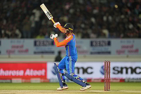 IND vs ENG 3rd T20: India's Abhishek Sharma bats