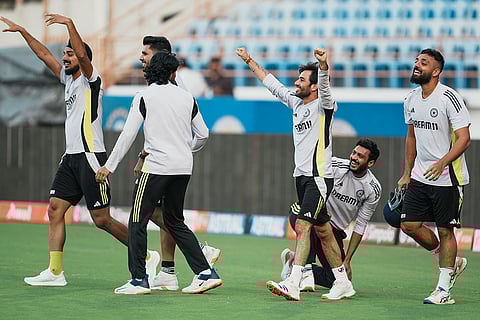 England vs India 3rd T20: Training session