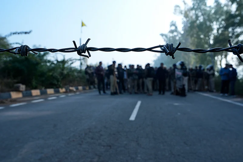 Farmer protest site Farmers protests at Khanauri border in Punjab_9