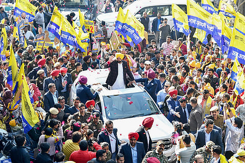 Delhi polls: Bhagwant Mann campaigns