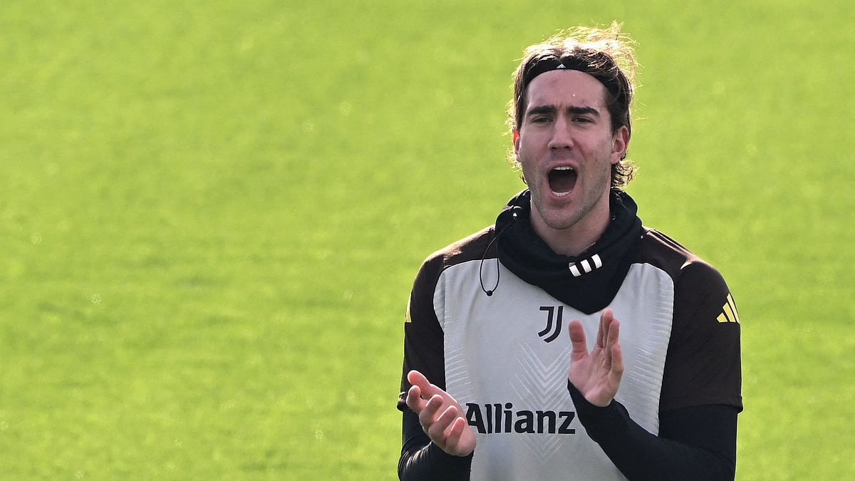 Juventus forward Dusan Vlahovic