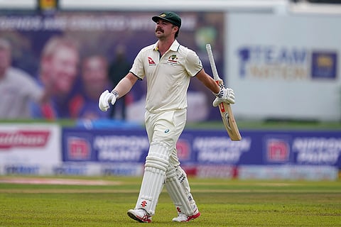 SL vs AUS 1st Test Day 1: Australia's Travis Head leaves the ground after losing his wicket 