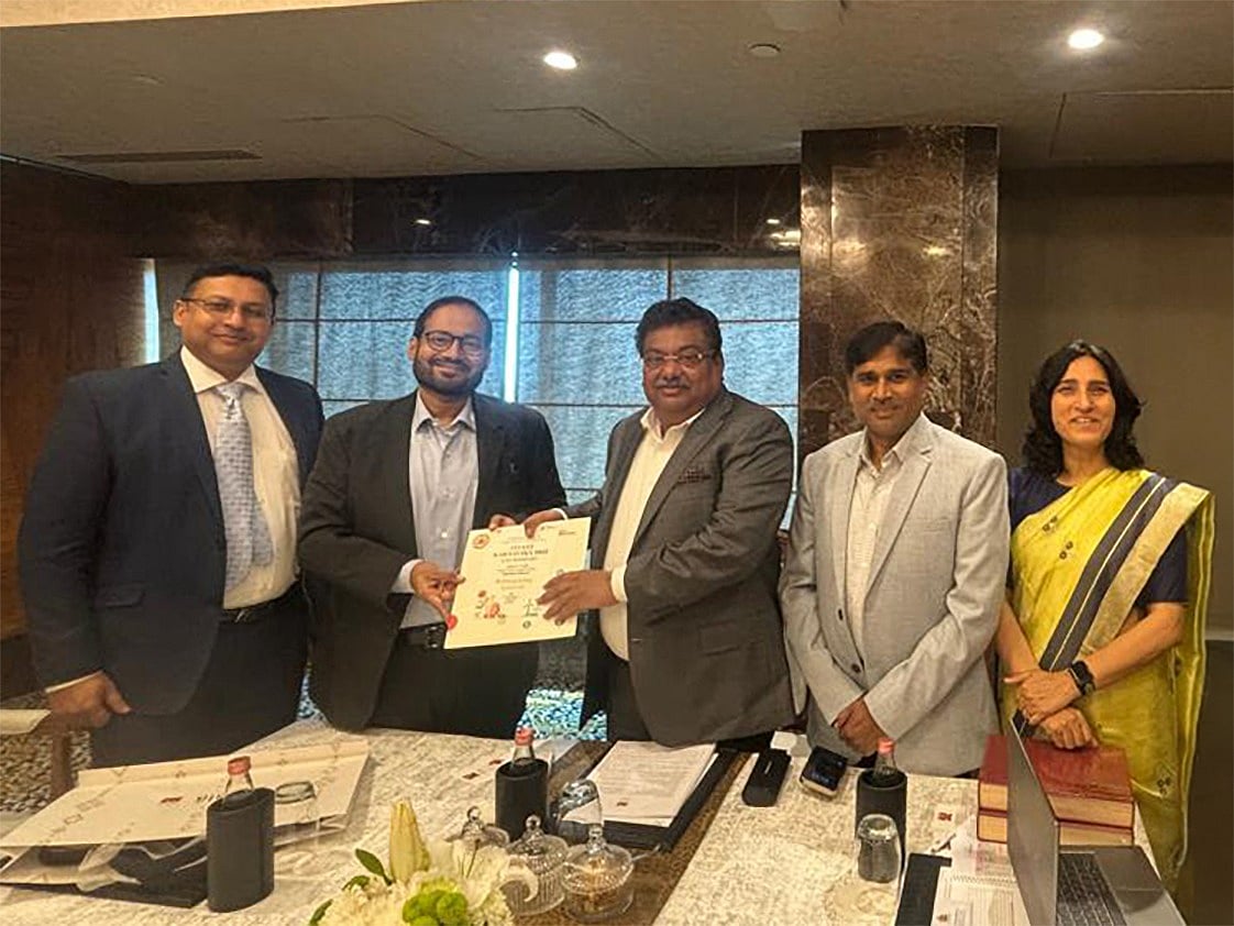 Minister M.B. Patil with the delegates from Hindalco Industries