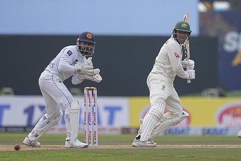 SL vs AUS 1st Test Day 1: Australia's Usman Khawaja plays a shot