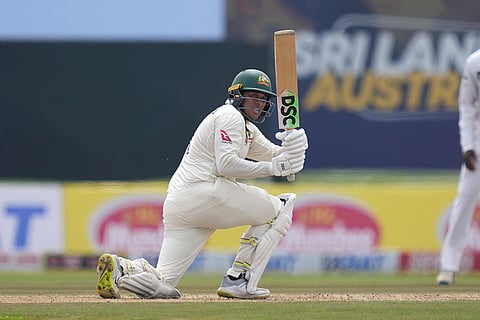 SL vs AUS 1st Test Day 1: Australia's Usman Khawaja plays a shot