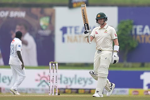 SL vs AUS 1st Test Day 1: Steven Smith acknowledges the crowd after completing ten thousand runs