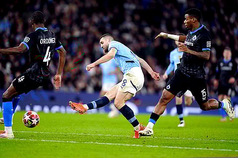 Champions League 2024-25: Manchester City's Mateo Kovacic scores his side's first goal