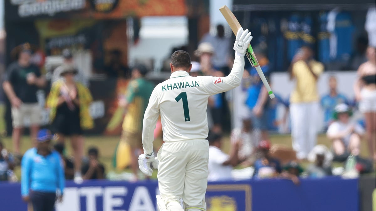 Usman Khawaja scored a double century against Sri Lanka