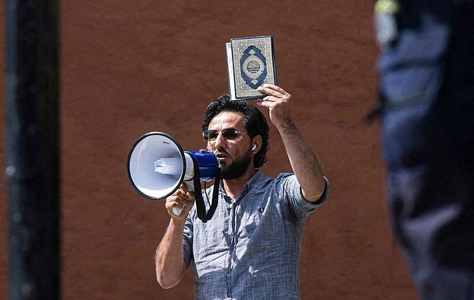 X/@ConflictTR : Anti-Islam activist Salwan Momika