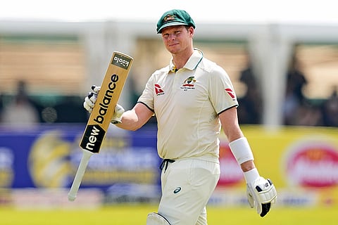 SL vs AUS 1st Test Day 2: Steven Smith acknowledges the crowd as he leaves the ground