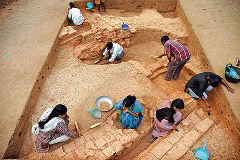 A file photo of the Pattanam archaeological site