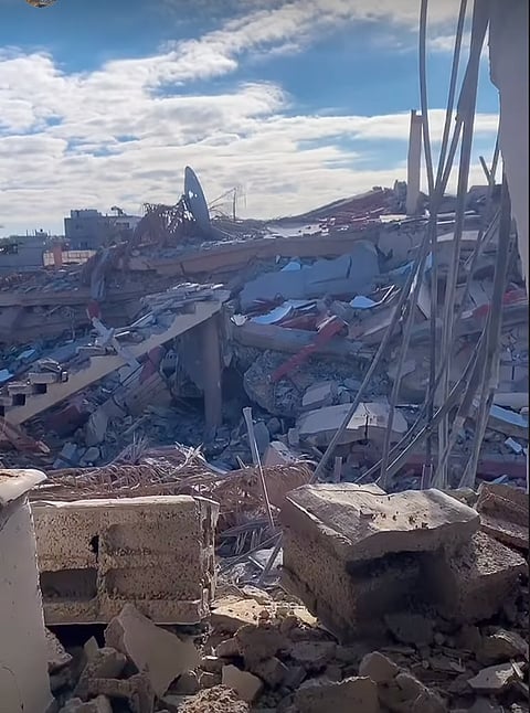 view from the top of the stairway